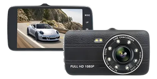 **Cámara de Carro Frontal y Trasera Gran Angular 170° HD 1080p**