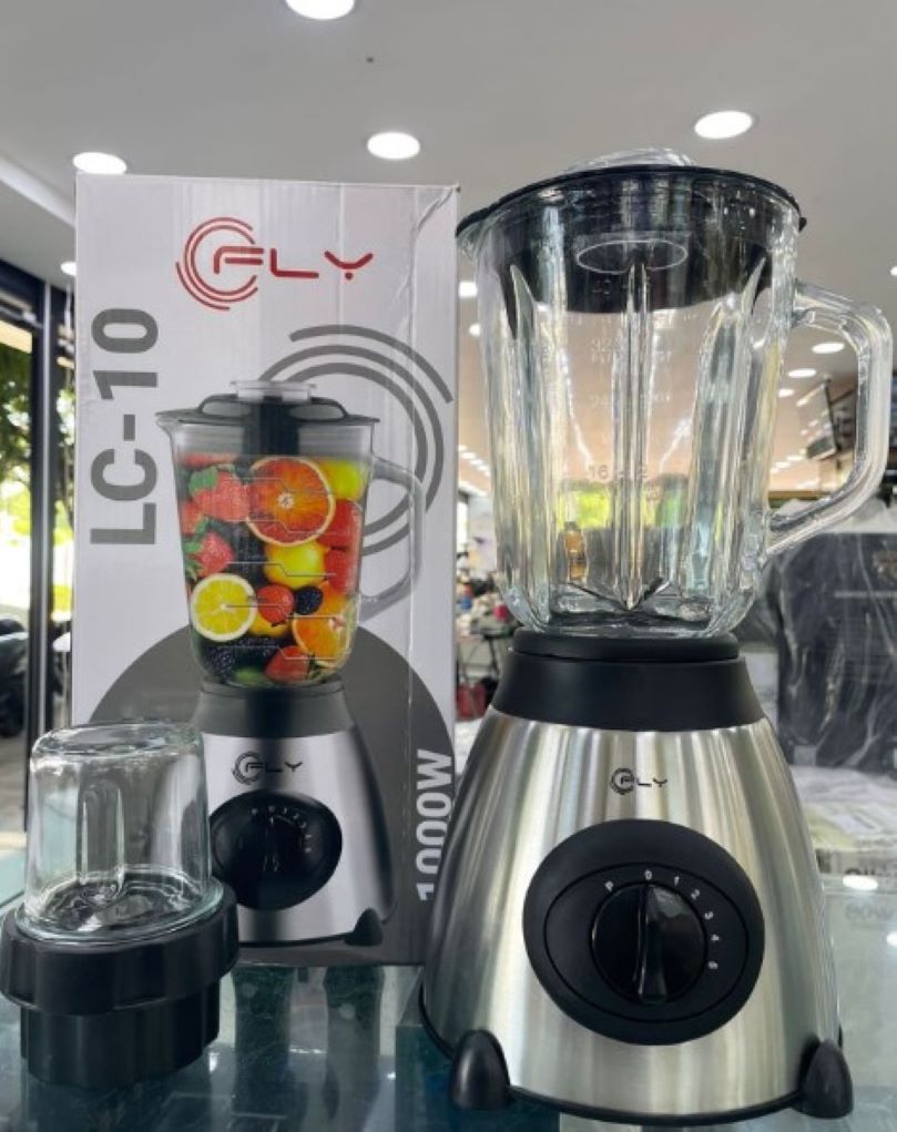 Licuadora 2 en 1 con Vaso de Vidrio Fly